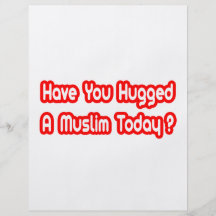 Haben Sie einen Moslem heute umarmt? Flyerdesign