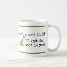 Haften Sie eine Socke in ihr! Becher Teehaferl