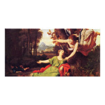 Hagar und Ishmael in der Wüste durch Colombel Nico Photo Karte