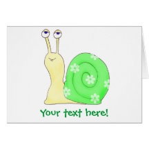 Hageln Sie die Schnecke Grußkarten