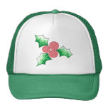 Hahnentrittmuster-'n-Stechpalmen-Feiertags-Geschen Retro Cap