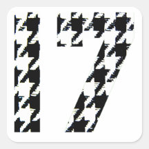 Hahnentrittmuster siebzehn sticker