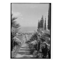 Haifa - vom Karmel, Zwanzigerjahre Postkarte