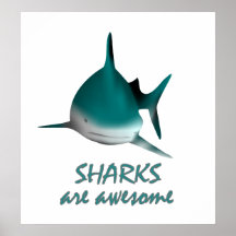 Haifische sind fantastisch plakatdruck