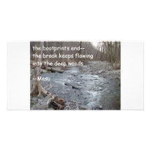 Haiku-Foto-Karte Fotokartenvorlage