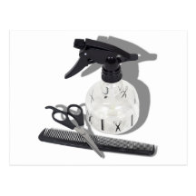HairdresserItems060910Shadows Postkarte