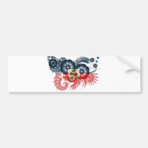 Haiti-Flagge Auto Sticker