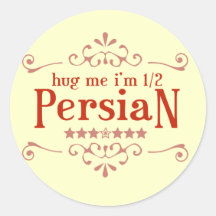 Halb persisch runder sticker