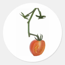 Halbe Rebetomate Runde Aufkleber