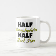 Halber Astrophysiker-halber Rockstar Tee Tasse