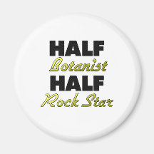 Halber Botaniker-halber Rockstar Kühlschrankmagnet