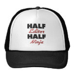 Halber Herausgeber halbes Ninja Netz Caps