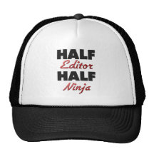 Halber Herausgeber halbes Ninja Netz Caps