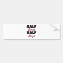 Halber Jurist halbes Ninja Auto Sticker
