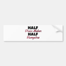 Halber Kleiderhersteller-halber Vampir Auto Sticker