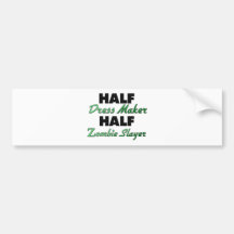 Halber Kleiderhersteller-halber ZombieSlayer Autoaufkleber