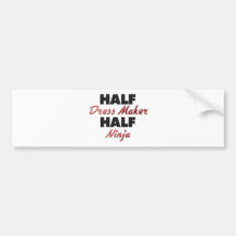 Halber Kleiderhersteller halbes Ninja Autoaufkleber