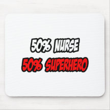 Halber Krankenschwester-… halb Superheld Mousepad