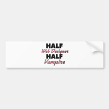 Halber Netz-Designer-halber Vampir Auto Sticker