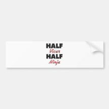Halber Pfarrer halbes Ninja Auto Sticker