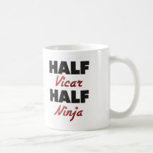 Halber Pfarrer halbes Ninja Kaffeetasse