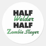 Halber Schweißer-halber ZombieSlayer Sticker