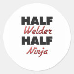 Halber Schweißer halbes Ninja Stickers