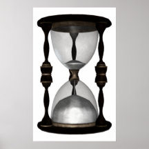 Halbtonsand-Timer des Hourglass-3D Posterdrucke
