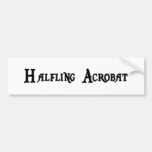 Halfling Akrobat-Autoaufkleber
