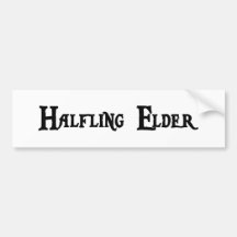 Halfling Ältest-Aufkleber Auto Aufkleber