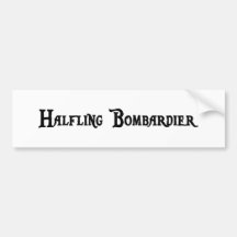 Halfling Artillerieunteroffiziern-Autoaufkleber