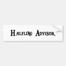 Halfling Berater-Autoaufkleber