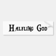 Halfling Gott-Autoaufkleber