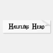 Halfling Held-Autoaufkleber