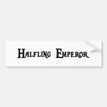 Halfling Kaiser-Autoaufkleber