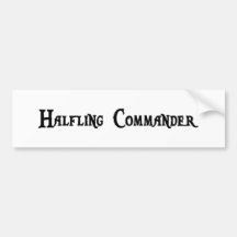 Halfling Kommandant Autoaufkleber