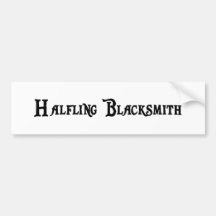 Halfling SchmiedeAutoaufkleber