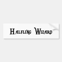 Halfling Zauberer-Autoaufkleber