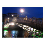 Halfpenny-Brücke, Dublin Postkarte