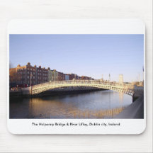 Halfpenny-Brücken-Dublin-Stadt Irland Mousepads