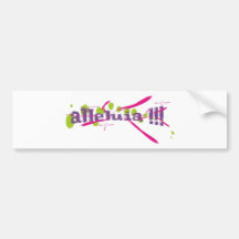 Halleluja!!! Violette sur taches vertes Merkmal-Ro Autosticker