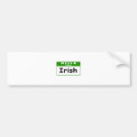 Hallo, bin ich irischer… Nametag Autosticker