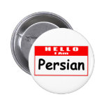 Hallo, bin ich persischer… Nametag Button
