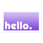 HALLO Geschäfts-Karte Purple Stripes Company visitenkarten
