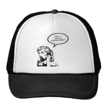 Hallo? Ist dieses die AUSSENWELT?! Retro Hausfrau Retromützen