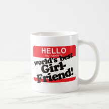 Hallo ist mein Name die beste Freundin der Welt Kaffeetasse