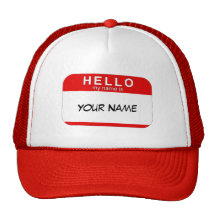 Hallo ist mein Name Hut Retrokult Cap