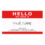 hallo ist mein Name (mit QR Code) Visitenkarten
