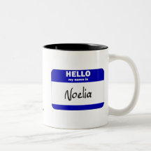 Hallo ist mein Name Noelia (blau) Teehaferl