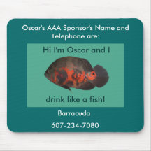Hallo ist mein Name Oscar Mousepad